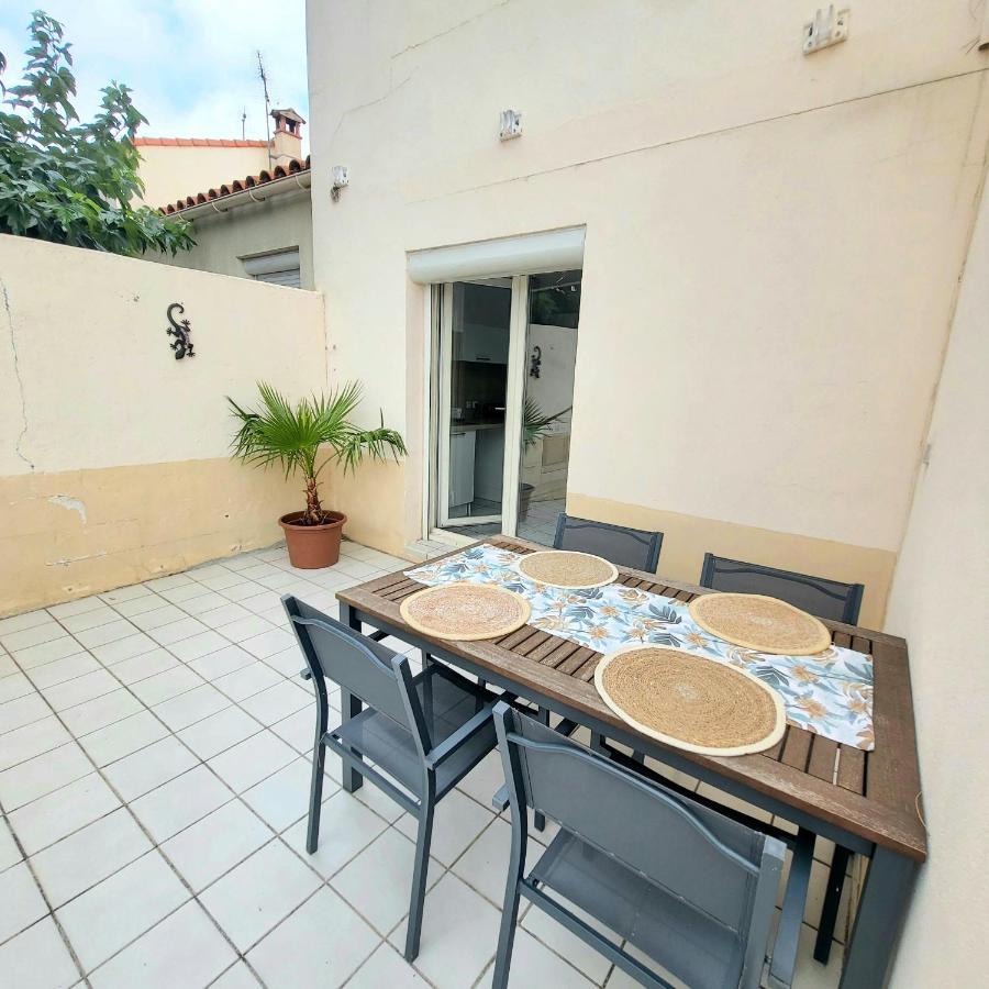 Bel Appartement Avec Jardin De 30M2 , Climatise Avec Parking Et Arrivee Autonome Cabestany Exterior foto